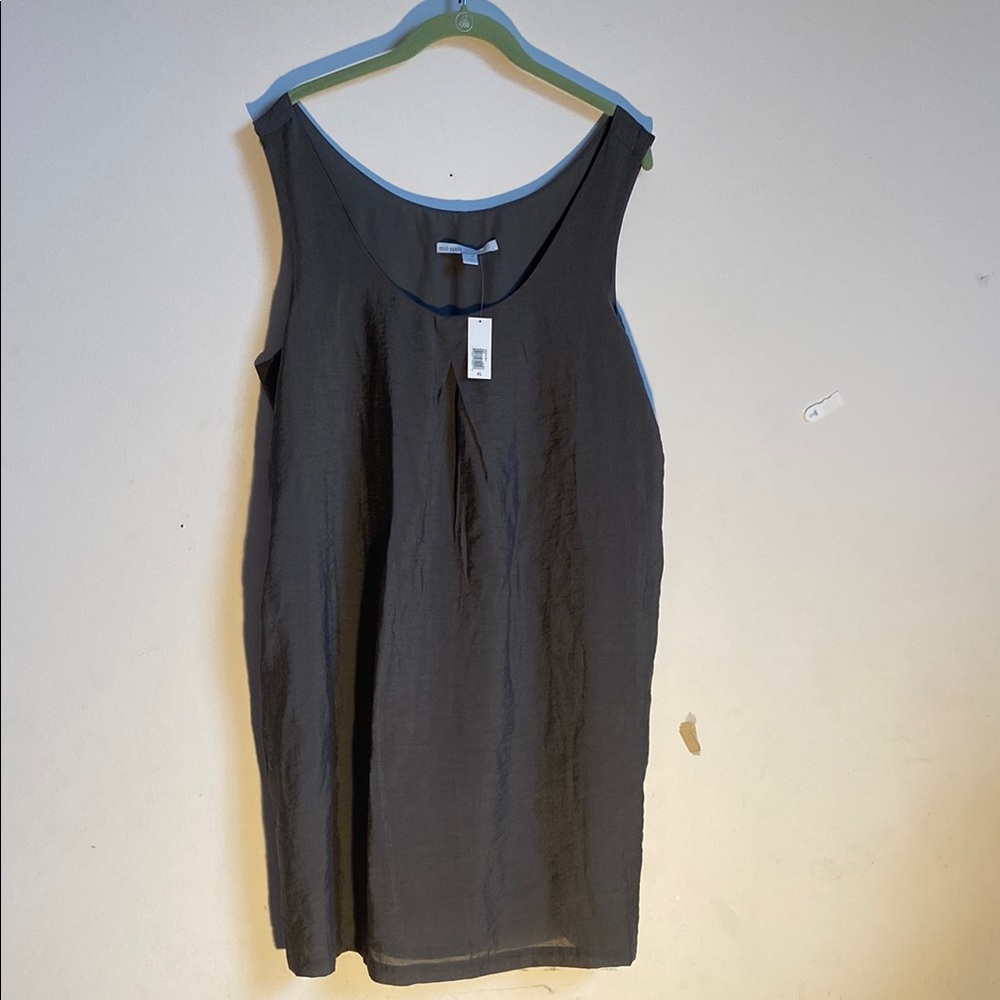 Old Navy Gray Midi Tank Dress